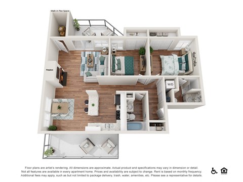 bedroom floor plan an in 4 bed 2 bath, opens a dialog